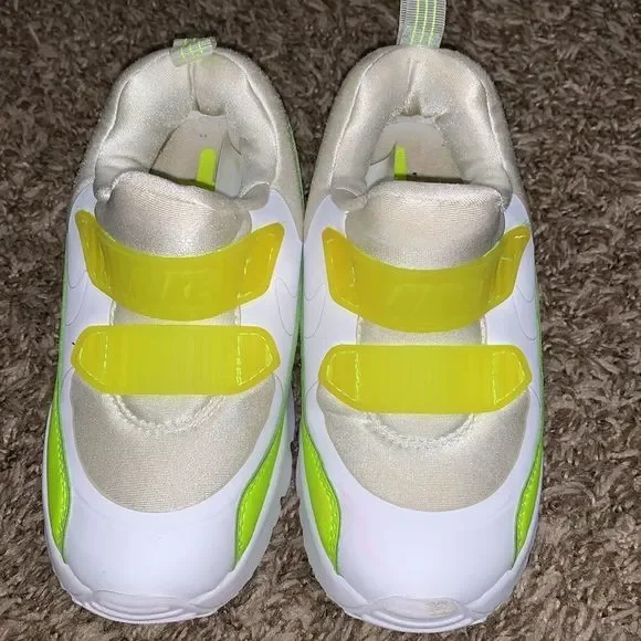 Nike Toddler Air Max Tiny 90 SE Athletic Shoes Size 10 Neon Green White Slip On - Picture 2 of 6